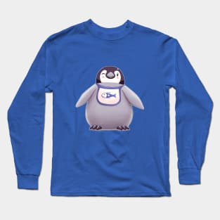 Penguin Ready For Fish (Plain) Long Sleeve T-Shirt